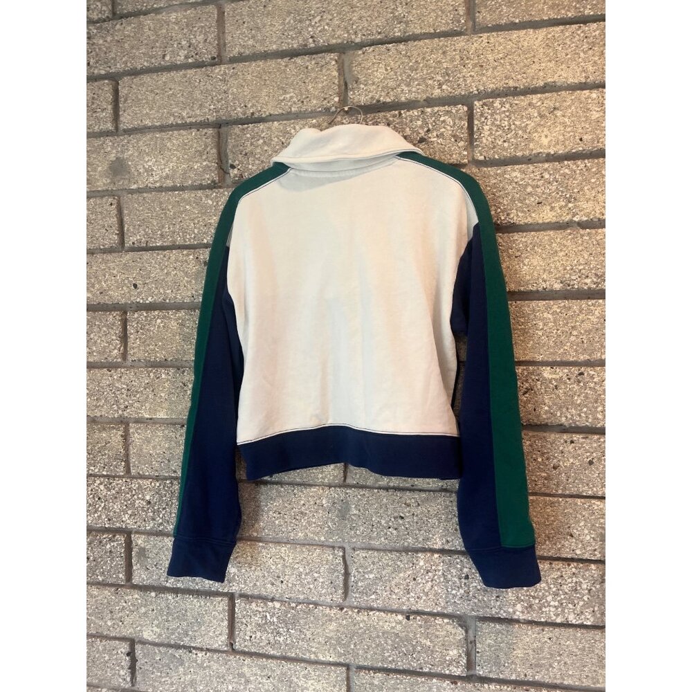 Prince Pickleball Colorblock Quarter-Zip Athletic Pullover Jacket In Cream Navy - Picture 7 of 8